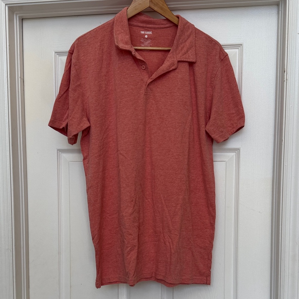 The Classic Men's Polo in Coral